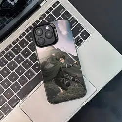 Levi Ackerman Attack on Titan Black Matte Shockproof Phone Case - iPhone 13 Mini (Z1)