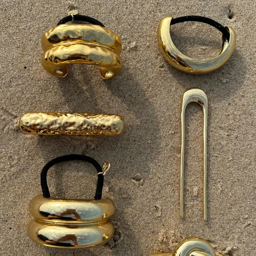 

Гладкие геометрические круглые купольные резинки для волос из нержавеющей стали, манжета для конского хвоста, фиксатор хвоста, аксессуары для фотографий