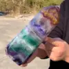 Natural Large Colored Fluorite Crystal Point Natural Crystal Wand Healing 5