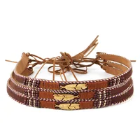 Mens Hat Bands DIY Hand-Wound Gold Feather Rope Belt Decoration Dress Waistband Ornament Headband Accessories 1