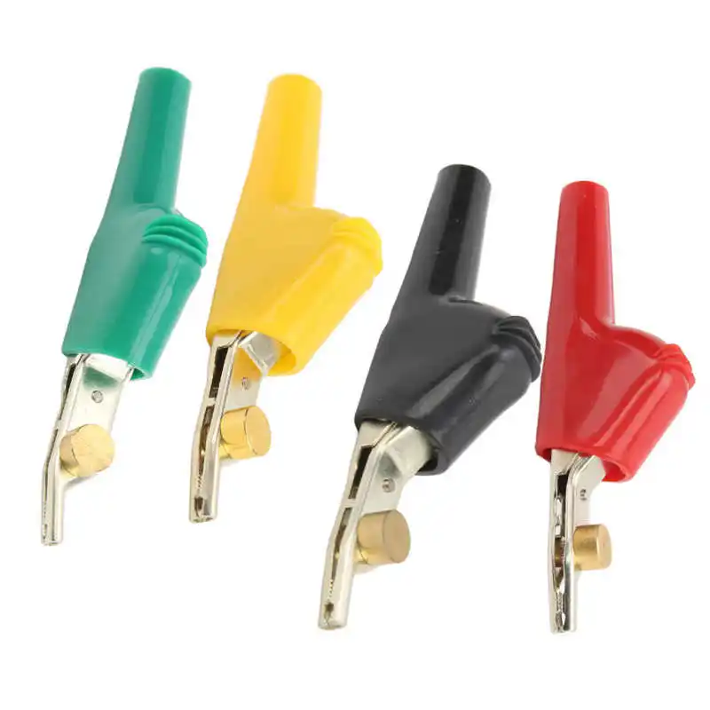 Telecommunication Test Clamp 25mm Opening Stripping Electrical Crocodile Clips Non Damage with Needle for Car Battery alligator clips,electric test clamp