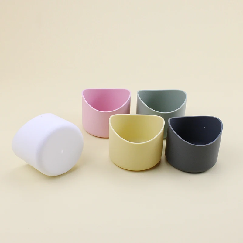 Water Bottle Sleeve 7cm Dia Anti Scalding Non-slip Silicone Bottom Boot Beverage Cup