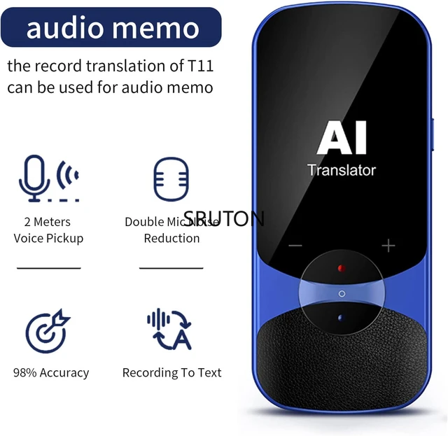 Dispositivo portátil tradutor de idiomas - dispositivo de tradução  multilíngue, dispositivo tradutor de voz instantânea bidirecional,  dispositivo
