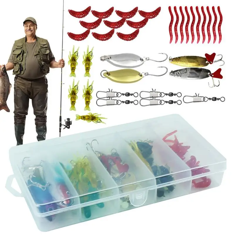 

Freshwater Fishing Lures Freshwater Bait Tackle Kit Fishing Baits Saltwater Freshwater With Tackle Box Fishing Gear Swimbaits