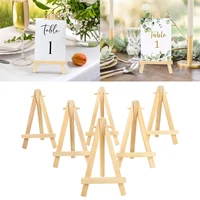 5/10pcs Mini Wooden Easel Stands Wedding Table Place Cards Holders Wooden Name Place Card Display Easels For Wedding Table Decor 1