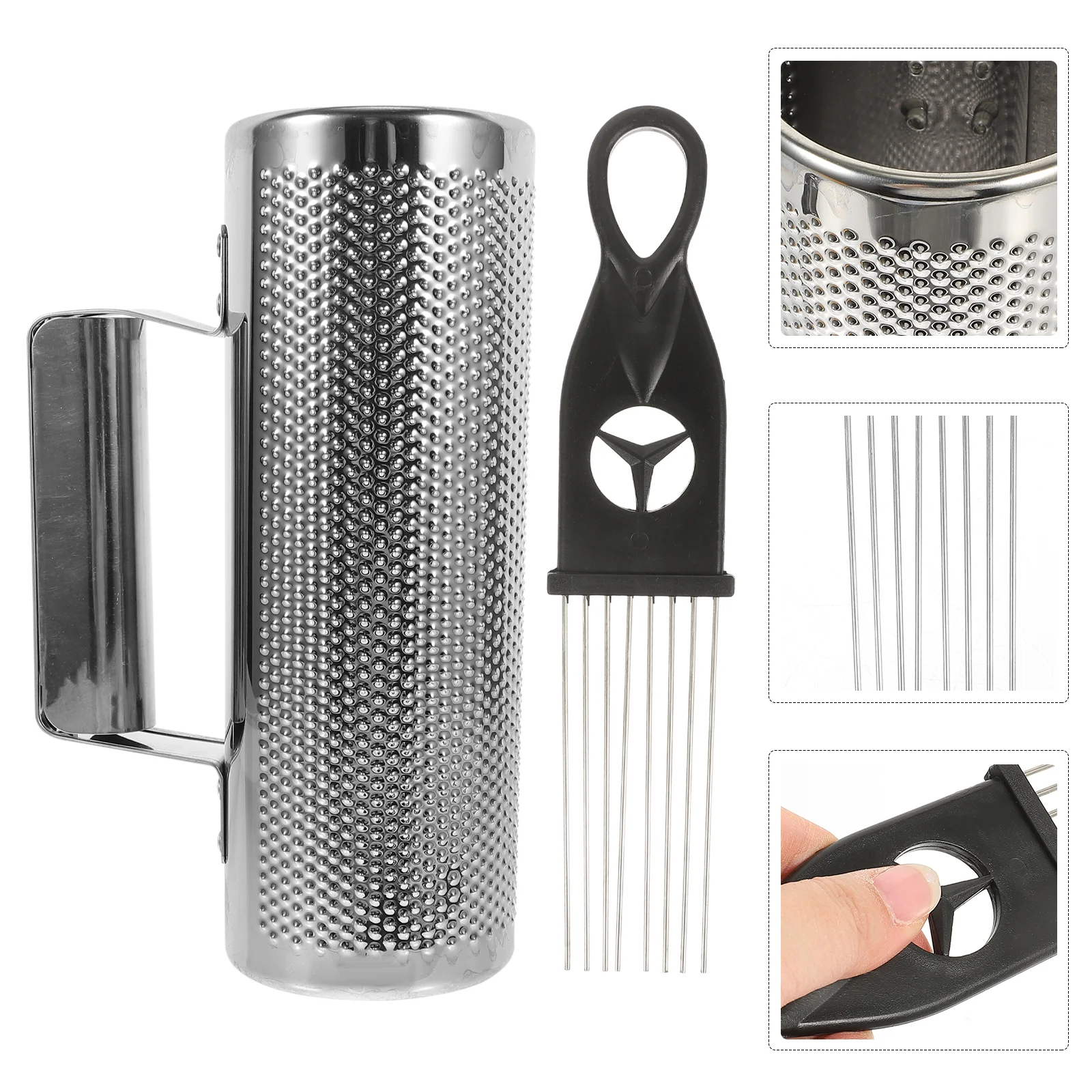 

Latin Percussion Metal Scraper Kids Educational Toys Guiro Playing Major Silver Stainless Steel Musical