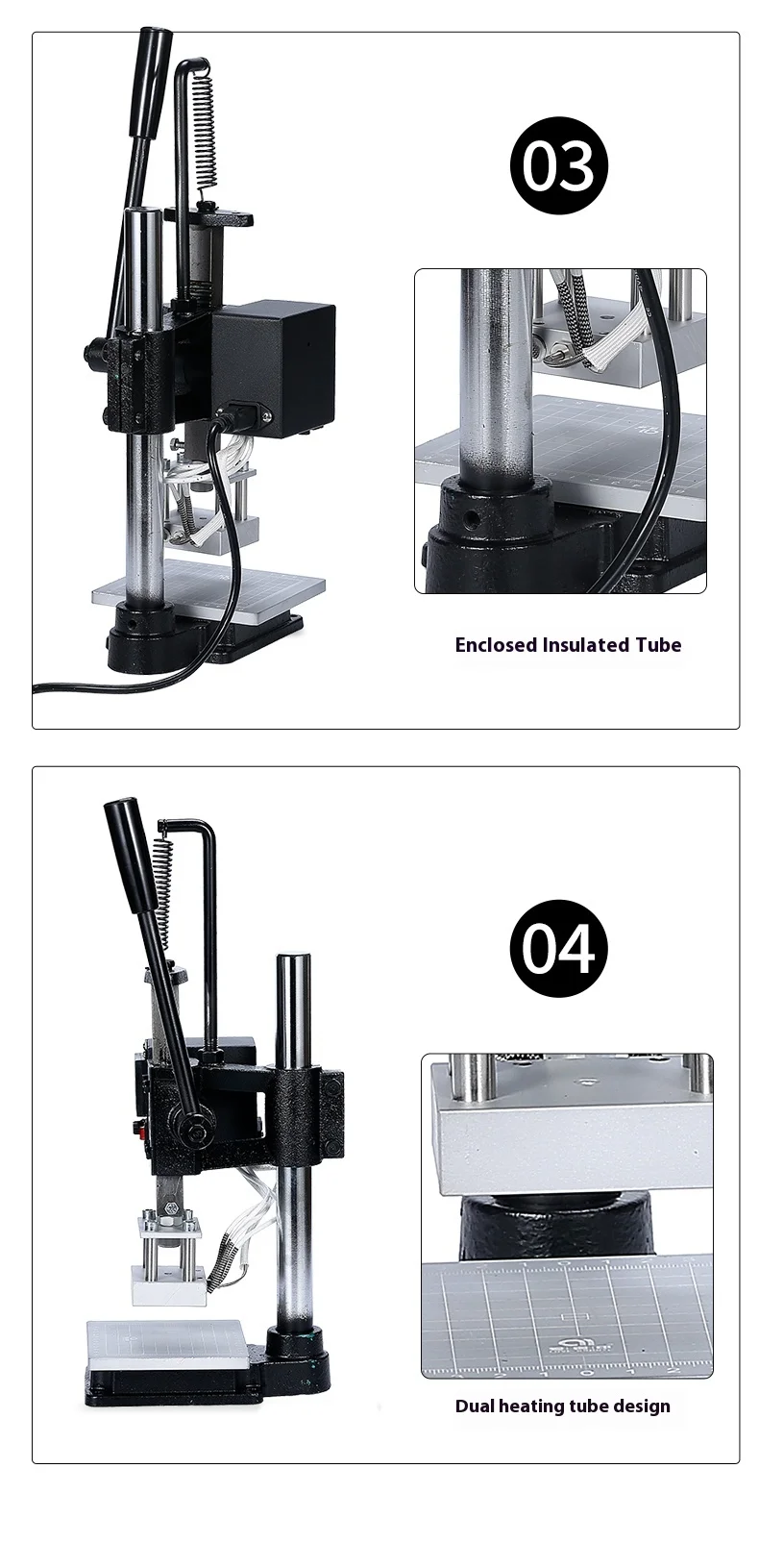 Manual Leather Press Stamping Machine Hand-Punch Die-Cutting Machine DIY Leather