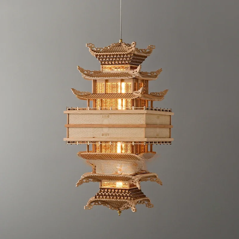 

Architectural pendant model decoration, pavilions, pavilions, living rooms, decorative lighting fixtures