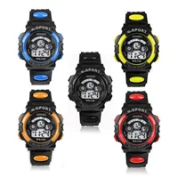 Waterproof Kids Boys Sports Multifunction Electronic LED Alarm Date Wrist Watch 1