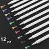 12pcs Metallic Pen,DIY Scrapbooking Crafts Marker stationery 5