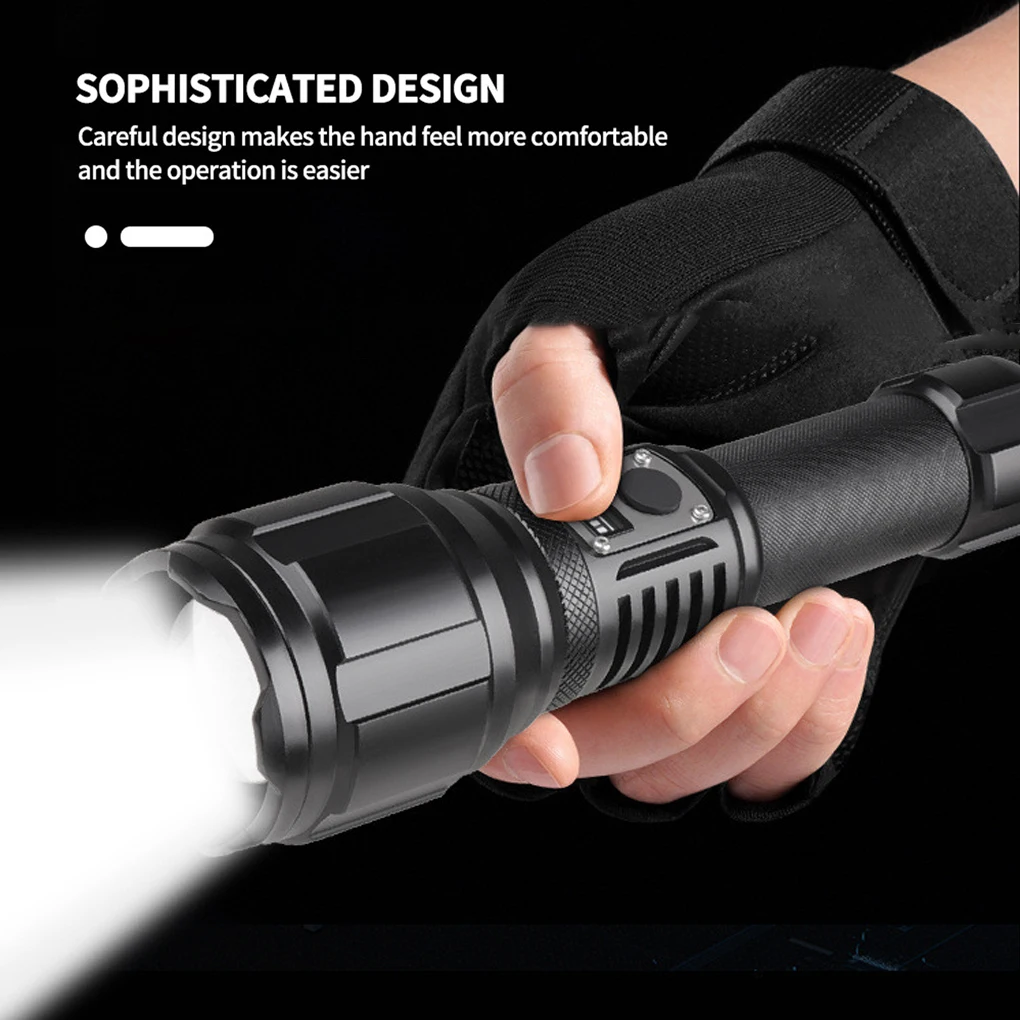 

Flashlight Powerful Torch Multifunctional Telescopic Zoom Camping