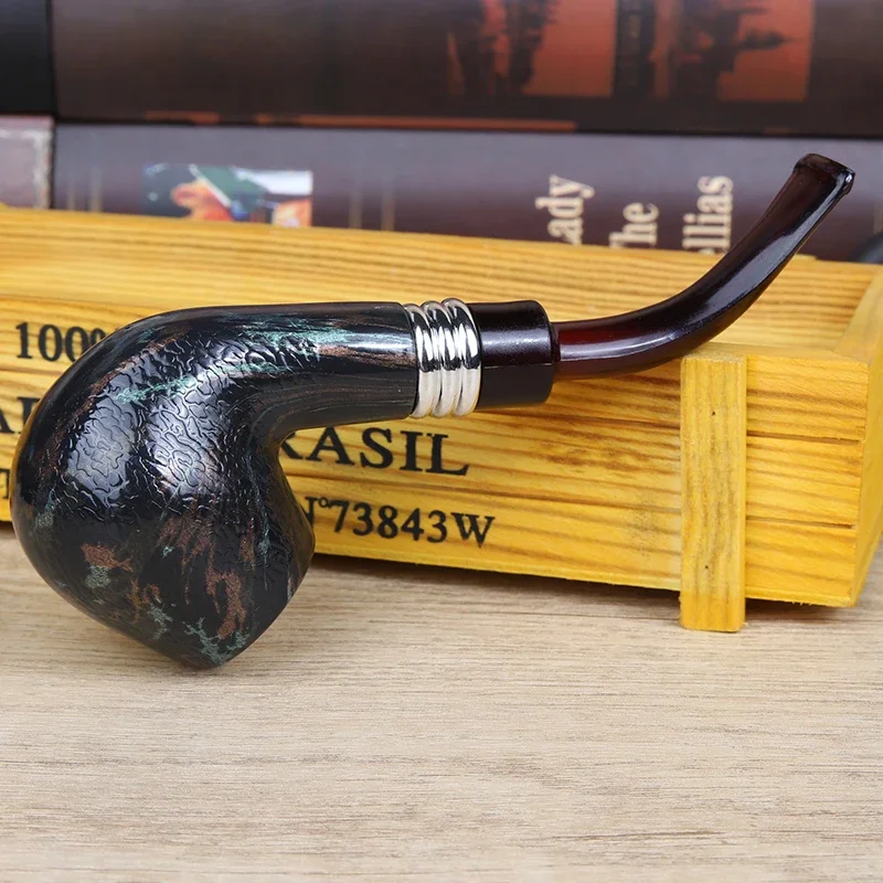 Resin Wood Smoking Pipe Snake Scale Bent Pipes Chimney Glown Tobacco Pipe Tube Cigar Grinder Smoke Men's Gifts Smoking smoking accessories,tobacco pipe,tobacco smoking accessories,smoking pipe