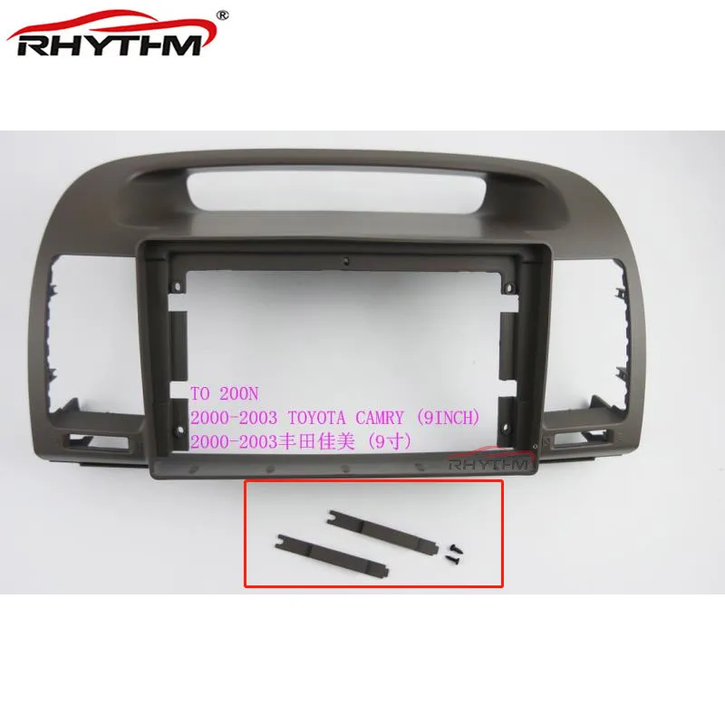 

Подходит для 9-дюймовой автомобильной облицовки для TOYOTA CAMRY 2000-2002, стереооблицовки, панели, приборной панели, двойной Din, радио, CD, DVD, наборы рамок