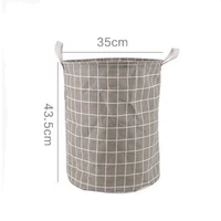 Household Fabric Dirty Cloth Basket Cloth Dirty Cloth Basket Storage Bucket Folding Toy Storage Basket Laundry Basket 5