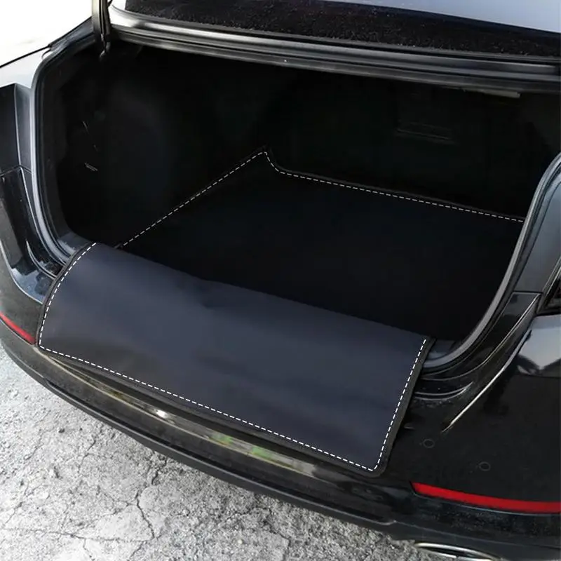 Car Trunk Mat Protection For Car Oxford Cloth Heavy Duty Automotive Cargo Mat Roll Up Floor Mats For Most Cars SUVs And Trucks