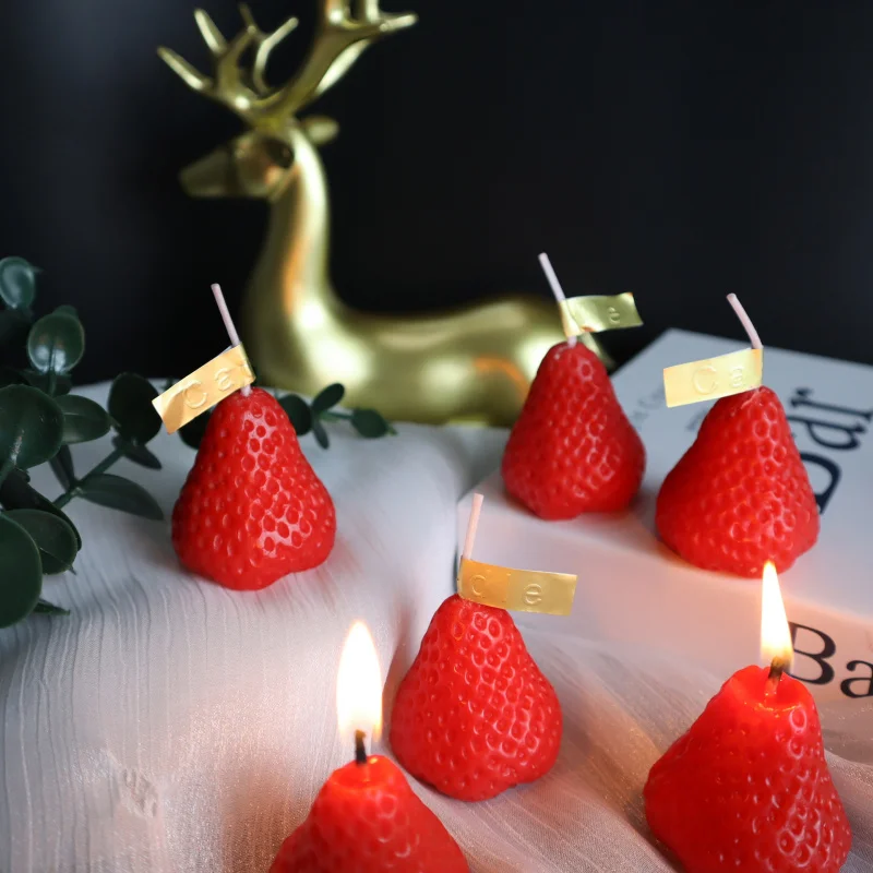 Strawberry Low Temperature Candles48Soy Wax Sex ToyssmWax Drip Props Couple Bed Flirting Training Tools