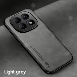 Premium Case with Metal Plate Support for Car Hold - Shockproof & Stylish Design (LightGrey)