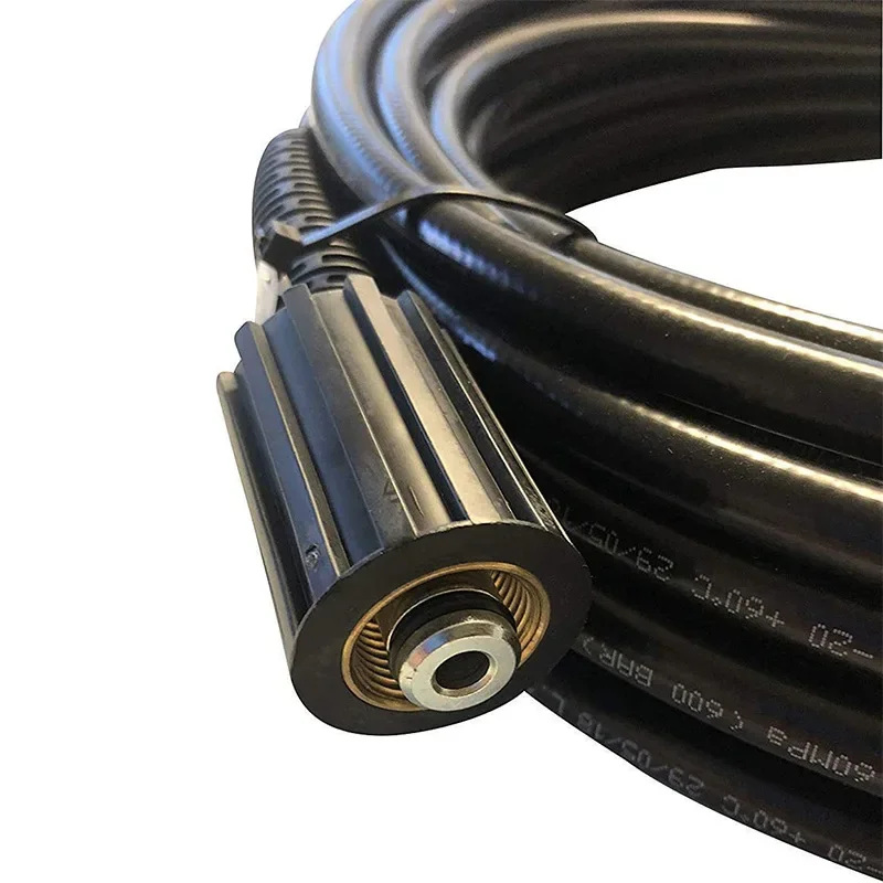 Pressure Washer Hose Sewer Drain Water Cleaning Hose Pipe Cleaner Kit Female M22 to1/4 Rotating Jet Nozzle For Karcher High Pressure Washer Hose