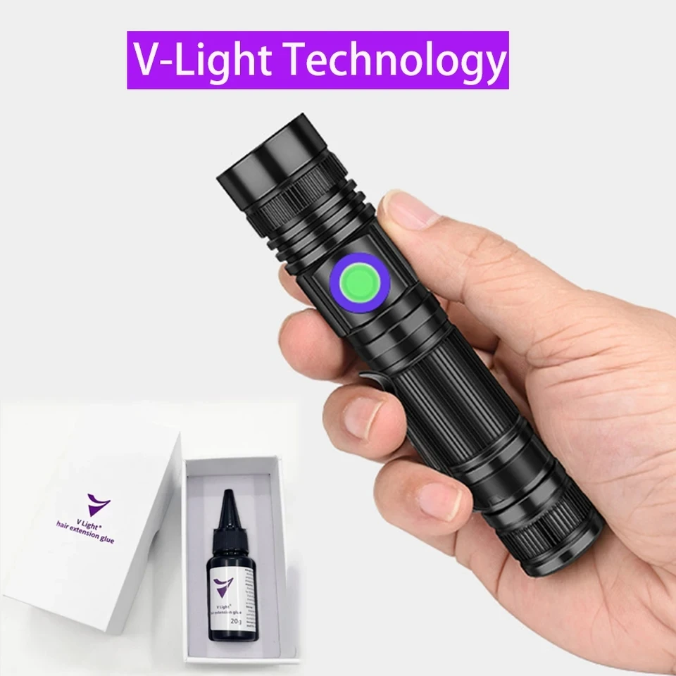 V-Light Technology Hair Extension Machine Applies to V-Light Glue Hair Extension Tools Portable Combline Machine
