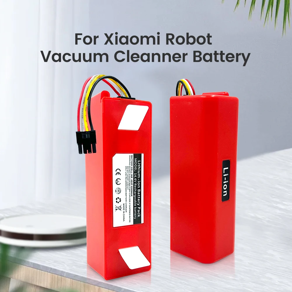 

14.4V 5200mah Li-ion Battery Robotic Vacuum Cleaner Replacement Battery For Xiaomi Robot Roborock S50 S51 S55 Accessory Spare