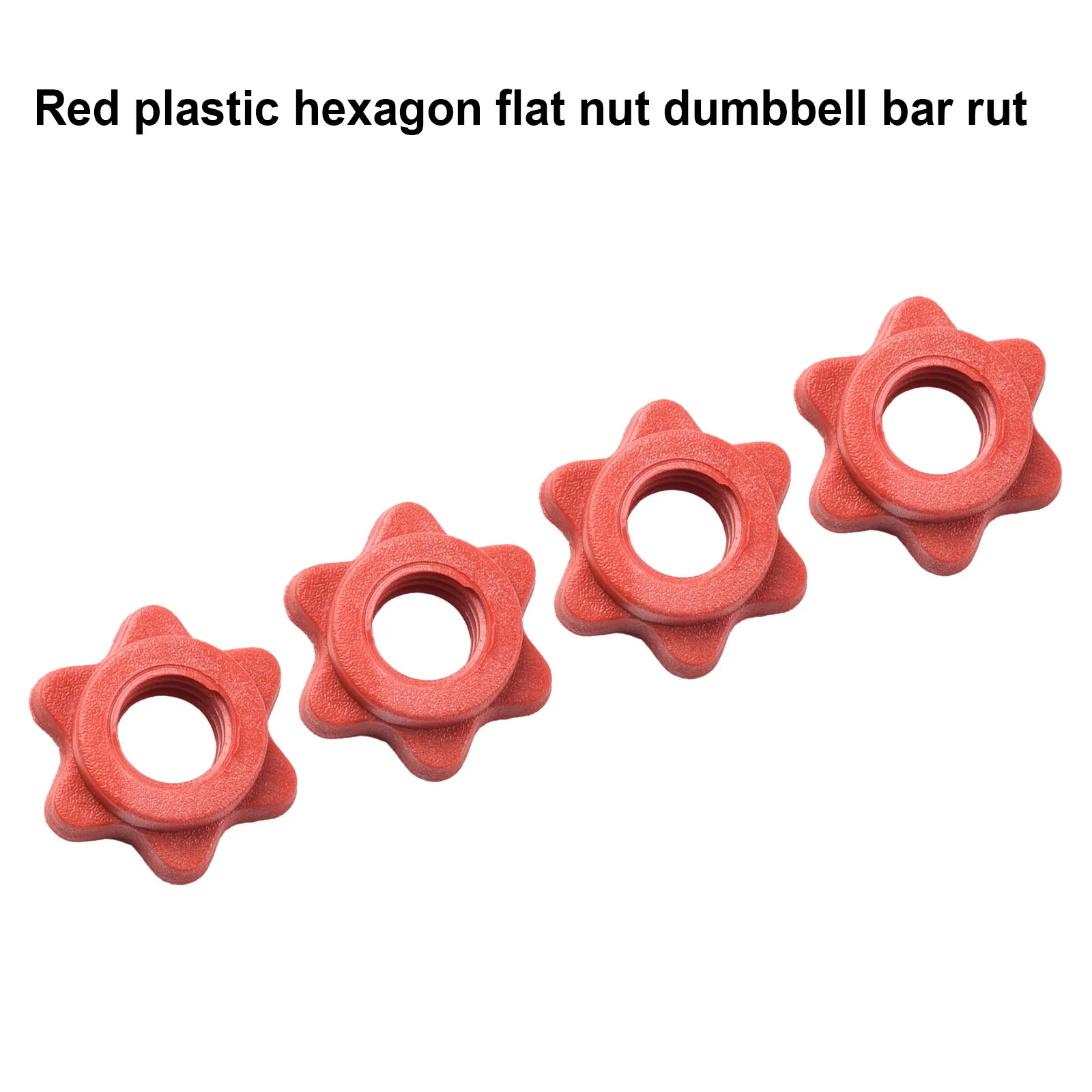 

4 Pieces Of Fitness Equipment Dumbbell Plastic Hex Flat Nut Red Durable4 Pieces Of Fitness Equipment Dumbbell Plastic Hex Flat N