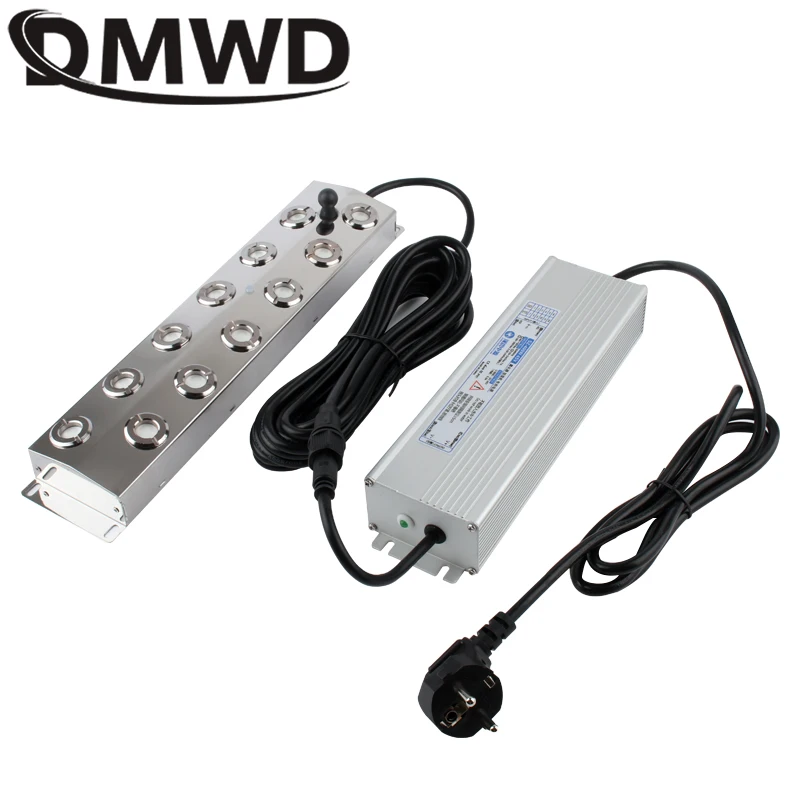 DMWD 12 헤드 초음파 무화기 산업용 가습기, 조경 정원 분무기, 안개 기계, 전원 공급 장치 포함, DC48V 