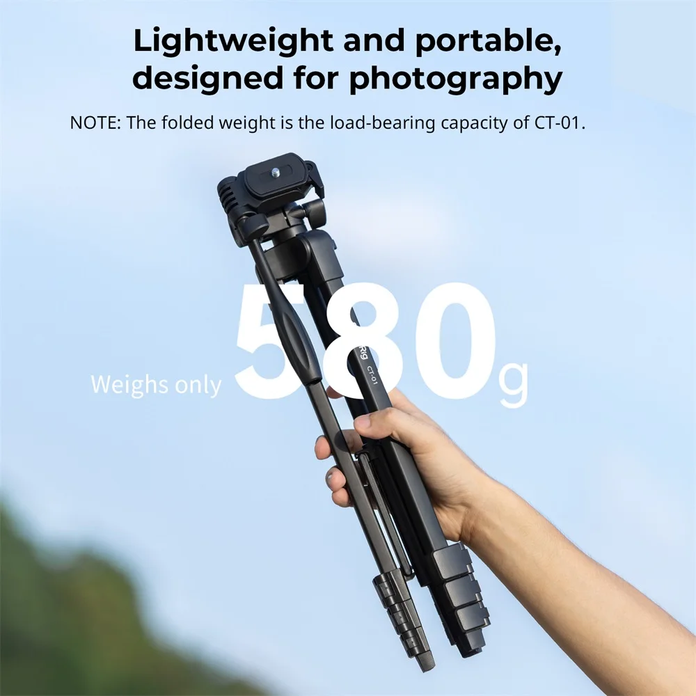 Versatile Lightweight Tripod Adjustable Portable Foldable Tripod for Camera W Sm