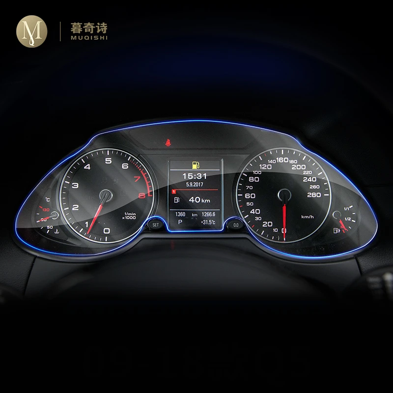 

Для Audi Q5 FY 8R 2009-2016 защита экрана приборной панели автомобильные аксессуары детали интерьера наклейки пленка чехол ТПУ