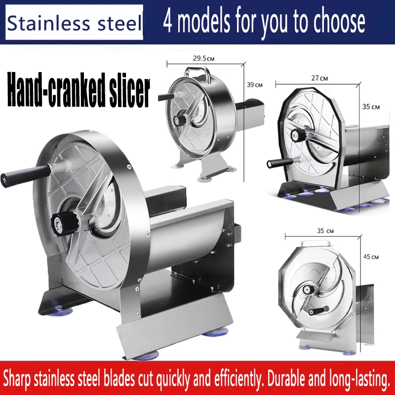 Manual Home Stainless Slicer Commercial Ultrathin Chip Machine Fruit Cutting Machine Lemon Slicer Kitchen Sausage Cabbage Slicer 1