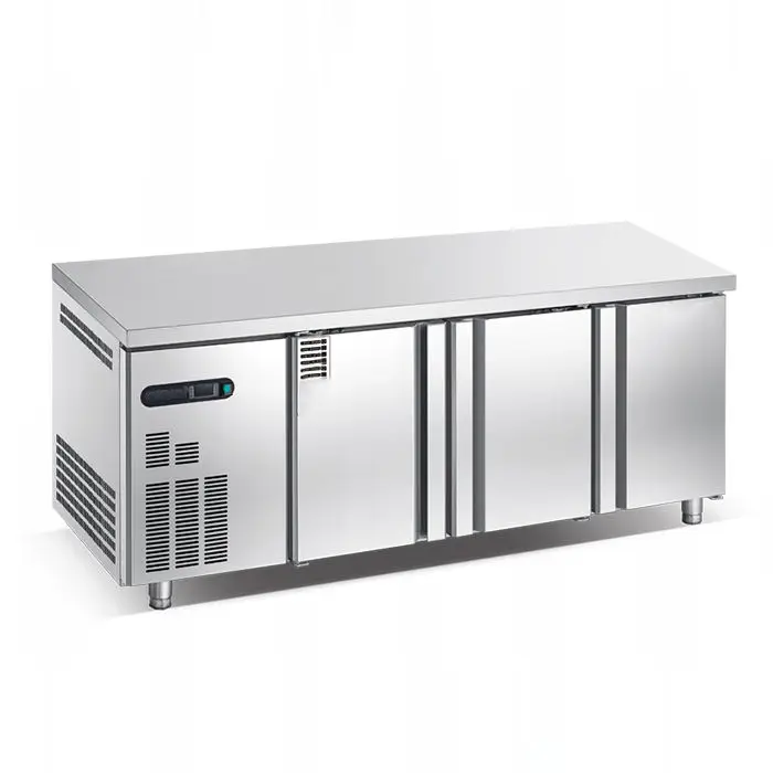 Commercial Under Counter Freezer Stainless Steel Fridge Workbench Chiller Refrigerator