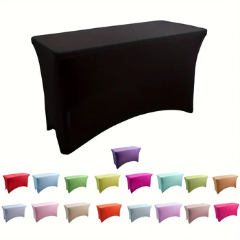 Mantel de LICRA para fiestas, banquetes, bodas y eventos, juego de muebles de Patio al aire libre, 4 pies/6 pies/8 pies, 1 unidad