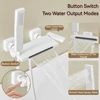White Grey Bathroom Waterfall Bathtub Faucets With Hand-held Shower Wall Mounted Hot and Cold Mixer Tap Shower Set Single Handle 3