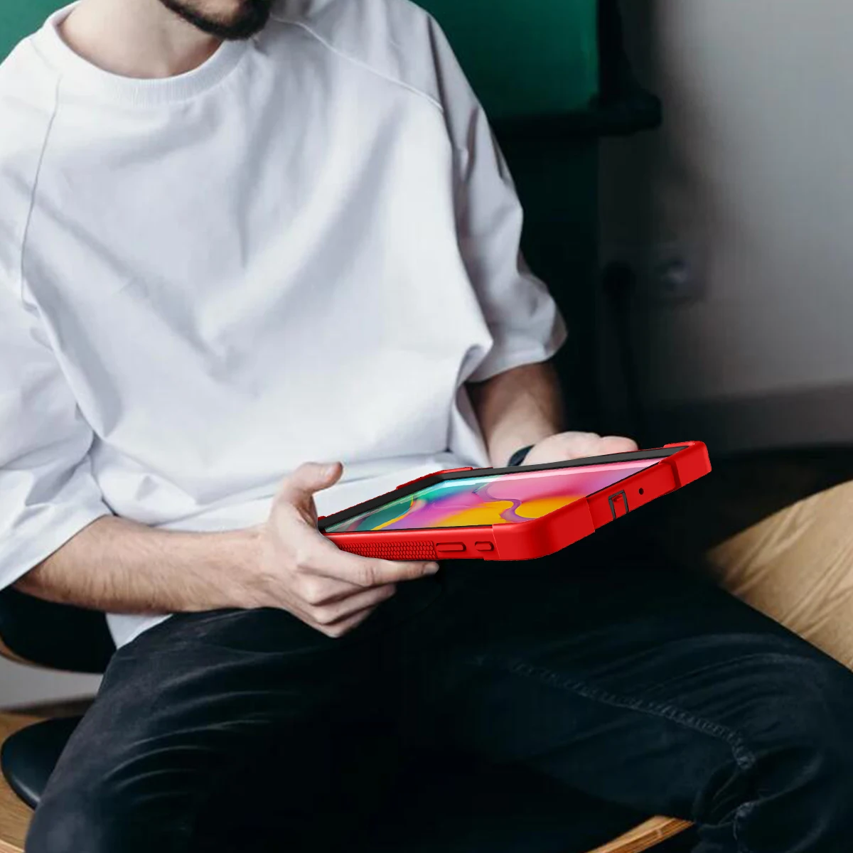 t515 caso tablet, capa proteção à prova