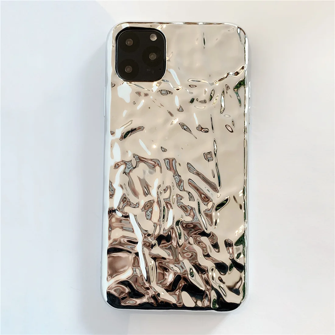 thumbnail image 1 of Funda de teléfono de lujo con diseño 3D Dream Shell con purpurina plateada, dorada y negra para iPhone 16, 15, 14, 13, 12 Mini, 11 Pro, XS Max Plus, funda negra suave, 1 of 5