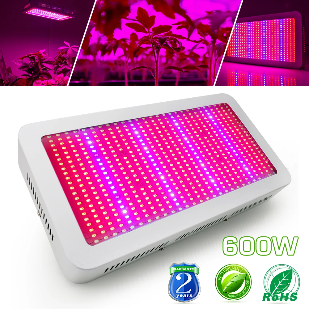 

600W LED Grow Light Full Spectrum Phytolamp Plant Growth Lamp for Indoor Hydroponics Flowering Vegs Grow Tent Greenhouse