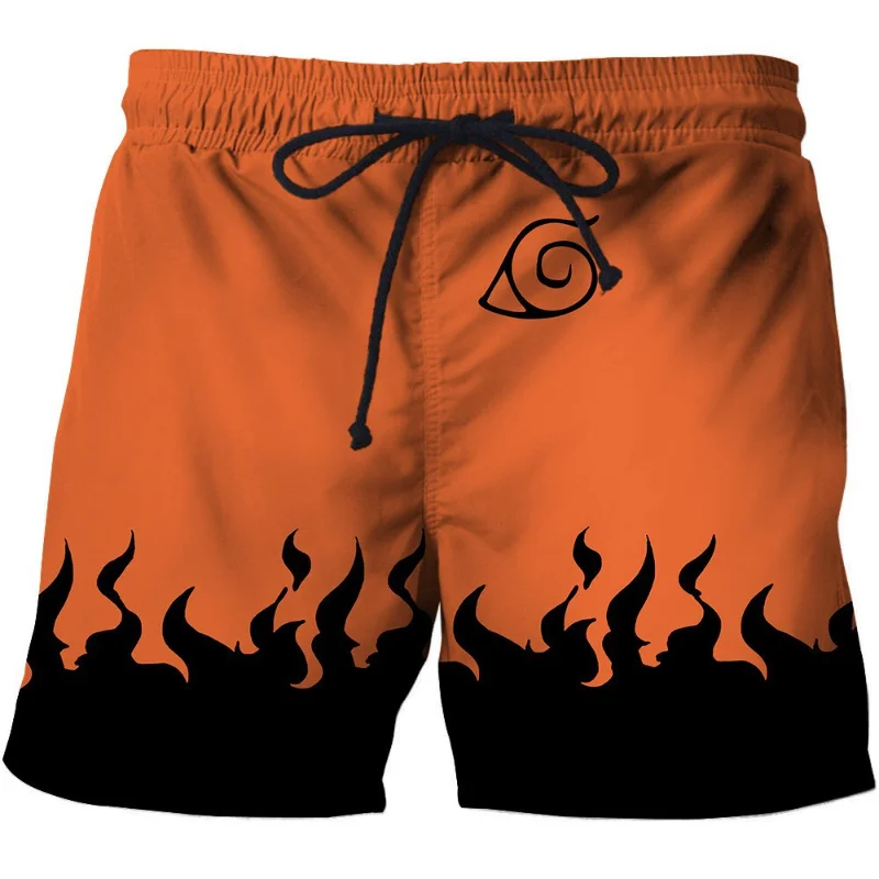 Naruto Men's Casual Shorts Cosplay Anime Akatsuki 3D Printing