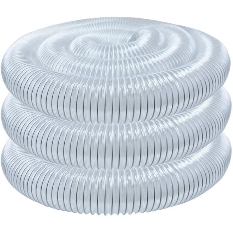 POWERTEC 4" x 20' Dust Collection Hose, 4 Inch Collector for Table Saw, Band , Planer, Jointer, Woodworking