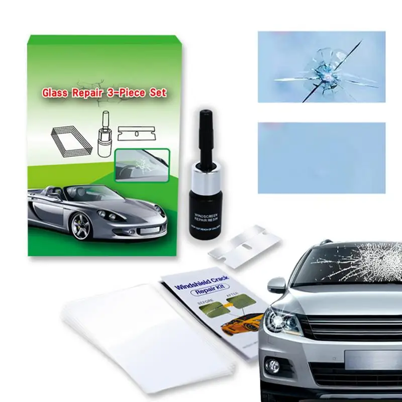 Car Windshield Repair Kit Glass Window Crack RepairFluid Glass Filler Solution Windscreen Chip Repair Kit Car Accessories