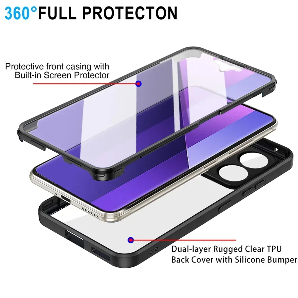 360 Full Screen HD Transparent Phone Cover Case