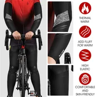 WEST BIKING Winter Fleece Warm Arm Sleeves Breathable Sports Elbow Pads Fitness Arm Covers Cycling Running Basketball Arm Warmer 2