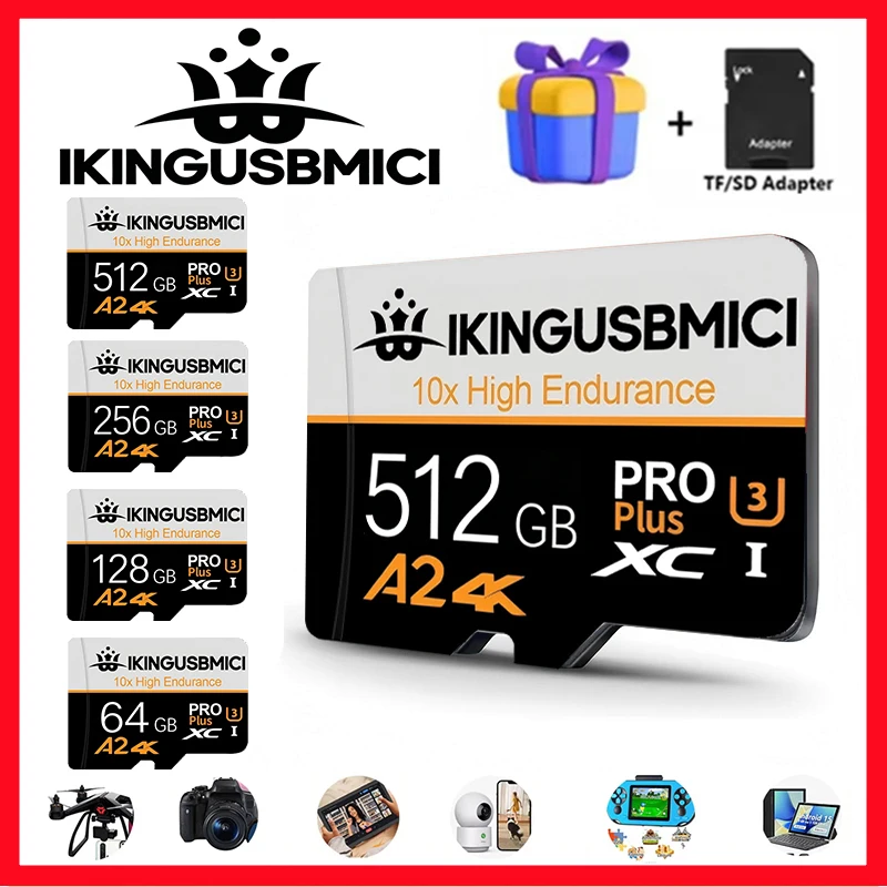 High-Capacity Full HD Micro TF Memory Cards