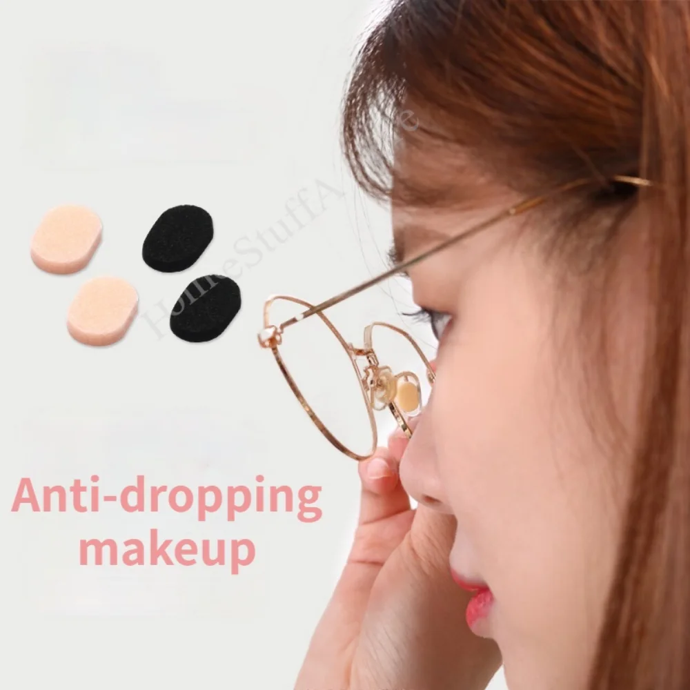 40pc Thin EVA Sponge Eyeglasses Nosepads Self Adhesive Soft Foam Non-slip Glasses Nose Bridge Pads Eyeglass Nose Protector Pads