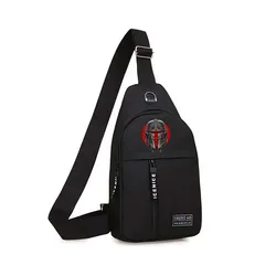 Disney Anime Men's Climbing Bag Oxford Sports Chest Bag for Male One Shoulder Crossbody Bag Canvas Travel Capacity Trend Bags