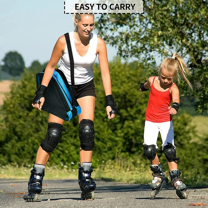 Roller skates bag 1/2Pcs portable roller skates bag ice skating bag large breathable kids inline skates storage skating shoes