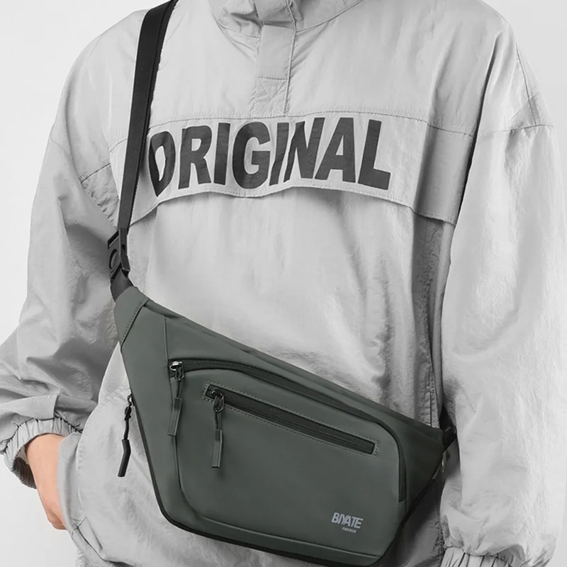 

Men Chest Bag New Waterproof Multi Functional Crossbody Bag Fashion Korean Versatile Men One Shoulder Chest Bag