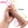 22.5cm Realistic Dildo Cock for Women Anal Sex Toys Huge Big Fake Penis with Suction Cup Flexible G-spot Curved Shaft and Ball 1