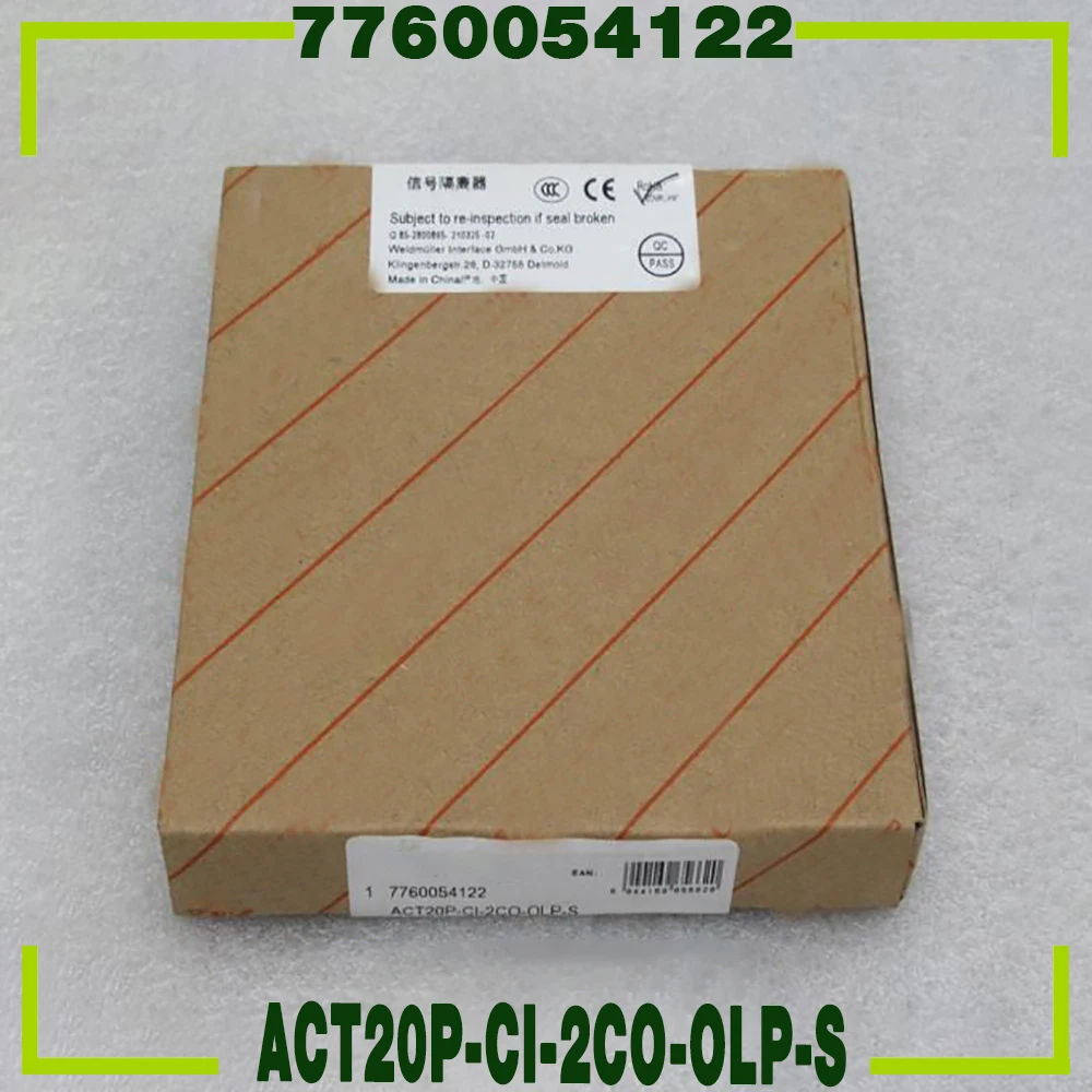 

1pcs For Weidmuller Isolator ACT20P-CI-2CO-OLP-S 7760054122