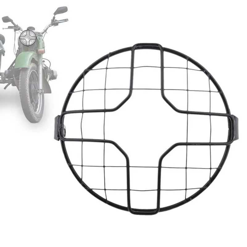 

Motorcycle Retro Headlight Cover Calf Headlight Protective Headlight Grill GN CG125 Mesh Square Lamp Cover Headlight Metal Cover