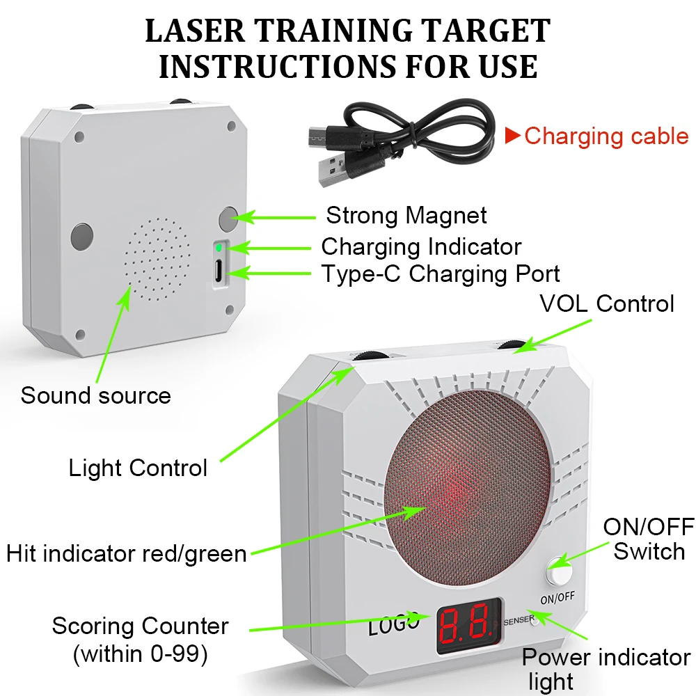 Electronic Target 308WIN Trainer Combination Set Trainer, Training Specific, Quickly Improve Accuracy