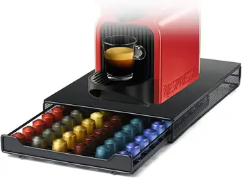 Porta capsule Nespresso da 60 pezzi, compatibili con il cassetto in metallo originale Nespresso 1